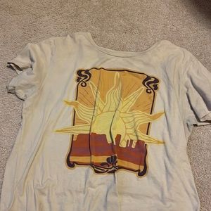 Baggy tee with graphic design